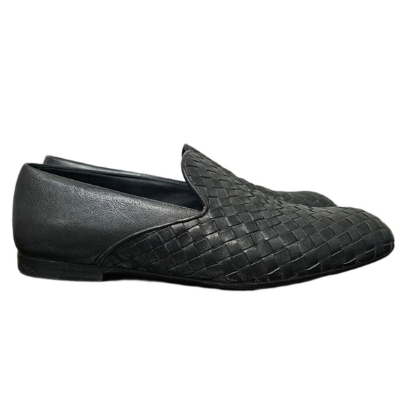 **SOLD** BOTTEGA VENETA Intrecciato Napa Front Leather Woven Loafers - Picture 4 of 11